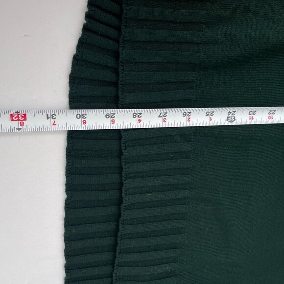 Adrianna Papell Knit V-Neck Long Sleeve Tunic Oversize Sweater Green Womens S - Picture 8 of 10